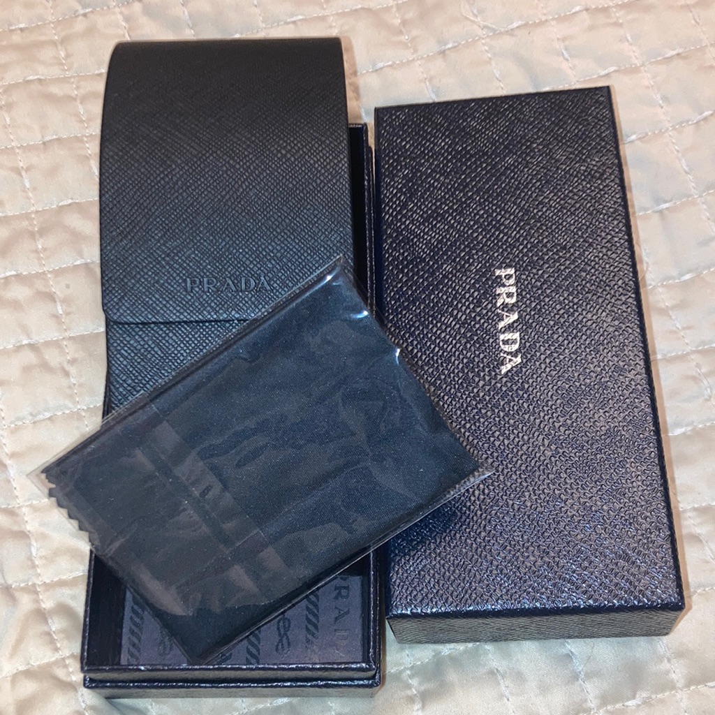 Authentic Prada Eyeglass Case And Box